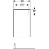 Шкаф GEBERIT SMYLE SQUARE 500,360.JK.1 36 см темно-серый