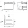 Тумба под раковину GEBERIT CITTERIO 500,557.JI.1 75 см